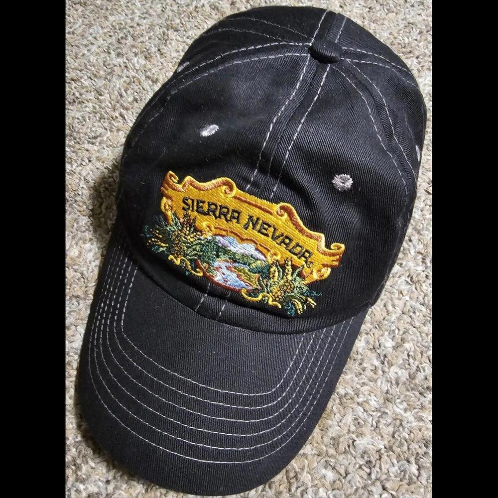sierra nevada brewing chico ca strapback hat Black